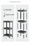 3-Tier Bathroom Shelf Unit (Peggy) Black Bathroom Organizer Shampoo Holder Towel Rack Cabinet (Black) - 5