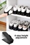 12-Piece Adjustable Shoe Ramp - Height Adjustable Shoe Organizer Closet Organizer - 2