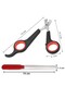 Pet Nail Clipper And Rasp Set Manicure Pedicure Paw Care Tool Non-Slip Handle - 6