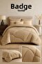 Double Brown (195 X 215) Double Sided Wellsoft Luxury Quilt - 8