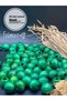 20 mm Green Wooden Beads (50 Gr 23 Pieces) Wide Hole Diameter 7 mm Macrame Bag Bracelet Jewelry Colorful