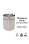 Durable Stainless Steel Ashtray with Lid 7X9 cm Cafe Restaurant Ashtray