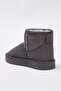 Gray Fur Inside Round Toe Flat Flatform Heeled Women's Bootstakaw26Bo00001 - 5