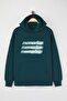 Petrol Teen Oversize/Geniş Kalıp Slogan Baskılı Kalın İçi Polarlı Örme Sweatshirt TWOAW26SW00125 - 5