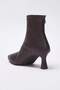 Brown Pointed Toe Women's 6.5 cm Thin Heeled Ankle Boots Takaw26Bo00063 - 6