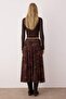 Çok Renkli Midi Büzgü/Drape Detaylı Boho/Boho Chic Basklılı Tül Esnek Örme Etek TWOAW26ET00122 - 9