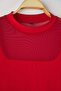 Kırmızı Fitted/Vücuda Oturan Tül Detaylı Uzun Kol Dik Yaka Esnek Çıtçıtlı Örme Body TBBAW25CS00003 - 6