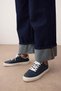 Navy Blue Retro Lace-Up Women's Sports Shoes Takaw26Sn00013 - 2