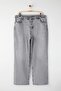 Gri Yüksek Bel Geniş Paça Comfort/Orta Esnek Büyük Beden Wide Leg Jeans TBBAW23CJ00020 - 5