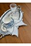 6 Pieces Linen Silver Color Bow Model Cocktail Presentation Napkins - 3