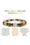 Certified Genuine Original 8mm Pyrite - Citrine - Hematite Natural Stone Bracelet - 2