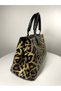 Women's Hand and Shoulder Bag with Gold Ring Detail - 2