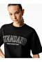 Crew Neck Half Sleeve Printed Oversize Sports T-Shirt