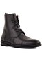 - Black Suede Lace-Up Men's Boots with Zipper 102-8008-01Eva - 6