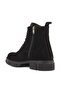 - Black Suede Zippered Men's Boots 102-205-10052 - 4