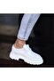 - White Leather Lace-Up Casual Shoes 101-9009-H1308 - 4