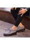 - Gray Suede Lace-Up Men's Casual Shoes 101-9009-H1308 - 4