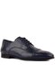 - Navy Blue Leather Lace-Up Men's Classic Shoes 101-9050-11882 - 2