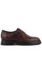 - Brown Leather Laceless Men's Casual Shoes 101-7082-H1085