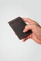Men's Wallet Genuine Leather Money Clip Wallet & Card Holder Brown Slim Card Holder - 4
