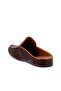 - Brown Leather Men's House Slippers 110-558-E - 4