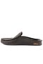 - Khaki Leather Men's House Slippers 110-547-X - 3