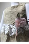 Eid Baby Girl Shorts Set with Linen Rose Appliques - 8