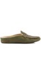 - Khaki Leather Women's House Slippers 109-557-X