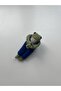 Amigurumi Frog Bag Charm, Bag Ornament Navy Bluegreen - 2