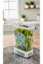 حاوية تخزين الخضروات، حاوية تخزين الخضار وصندوق تبريد المنعش للثلاجة، سعة 2900 مل
