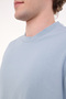 Mb C Neck 11Bs38 5Fx Blue Men's Short Sleeve T-Shirt - 4