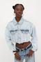 Tasseled Crop Denim Jacket C5017-L6 - 5