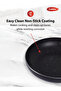 Pressed Aluminum Nonstick Fry Pan with Induction Bottom, 24cm, Black with White Dots - 4