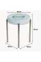 Bera Metal Silicone Fabric Stool (1 Piece - Assembled Shipping) - 3
