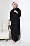 Shirt Collar Front and Cuff Snap Suit-Black - 6
