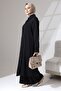 Shirt Collar Front and Cuff Snap Suit-Black - 5