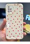 Galaxy A51 Case Camera Protected Wave Edge Red Heart Pattern Silicone Cover - 8