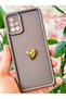 Galaxy A51 Case 3D Heart Design Brown Pattern Soft Camera Protected Silicone Cover - 5