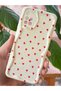 Galaxy A71 Case Camera Protected Wave Edge Red Heart Pattern Silicone Cover - 3