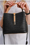 Women's Embossed Printed Luxury Hand and Shoulder Bag Shopper - 4