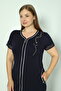 Women's Cotton Lycra Zippered Dress 5500 - 3