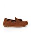 Boy's Suede Loafer Brown Tan Shoes - 3