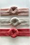 Girl's Daily Bandana Set with Bun (Age 2-5) - 4