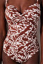 Renoir Shirred Corset Multicolored Swimsuit - 4