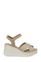 325071.Z 5Fx Beige Women's Wedge Heel Sandals