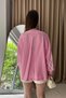 Sleeve Embroidered Leather Belt Detail Kimono - 5