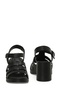 25S-228 5Fx Black Women's Heeled Sandals - 5