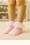 Girl's Zigzag Patterned 3-Piece Lace Socks Set (1-4 Years) - 2