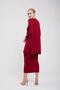 Knitwear Pencil Skirt Claret Red - 3
