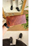 GENUINE LEATHER WITH MAGNET HAND HOLDER WALLET WITH PHONE Compartment - 2